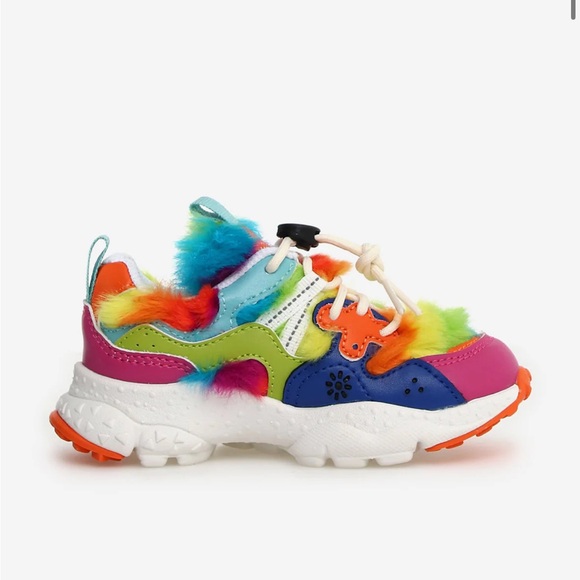 NWT Flower Mountain Kids Yamano 3 Trainers in Multicolour - Picture 1 of 12